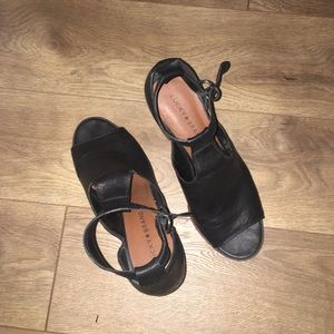 Lucky Brand Peep Toe Booties